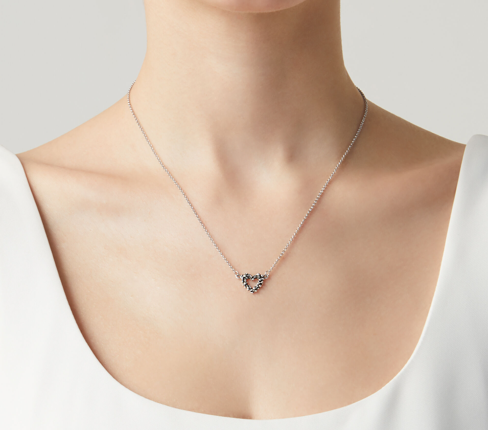 Giovanni Raspini Sterling Silver Small Heart Pendant Necklace