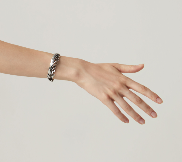 Giovanni Raspini Sterling Silver Skin Big bracelet