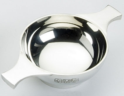 Traditional Pewter Plain Quaich (3" bowl)