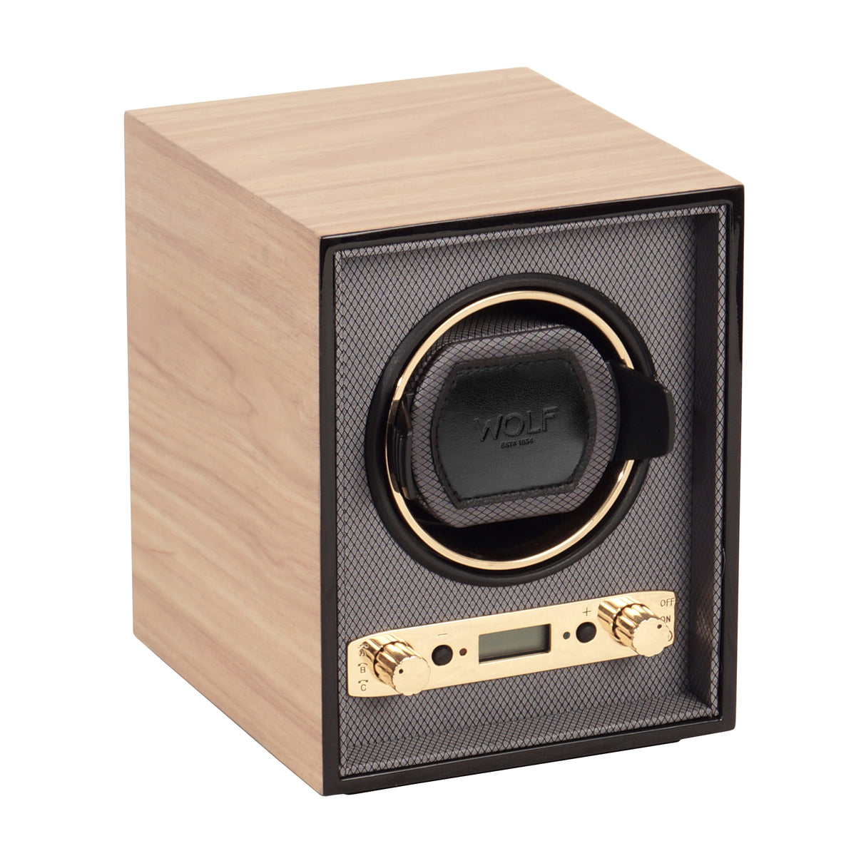 WOLF Blonde Meridian Single Winder Watch Winding Box 453828