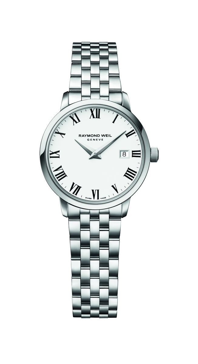 Raymond Weil Toccata White Dial Stainless Steel Womens Quartz Watch 29mm 5988-ST-00300