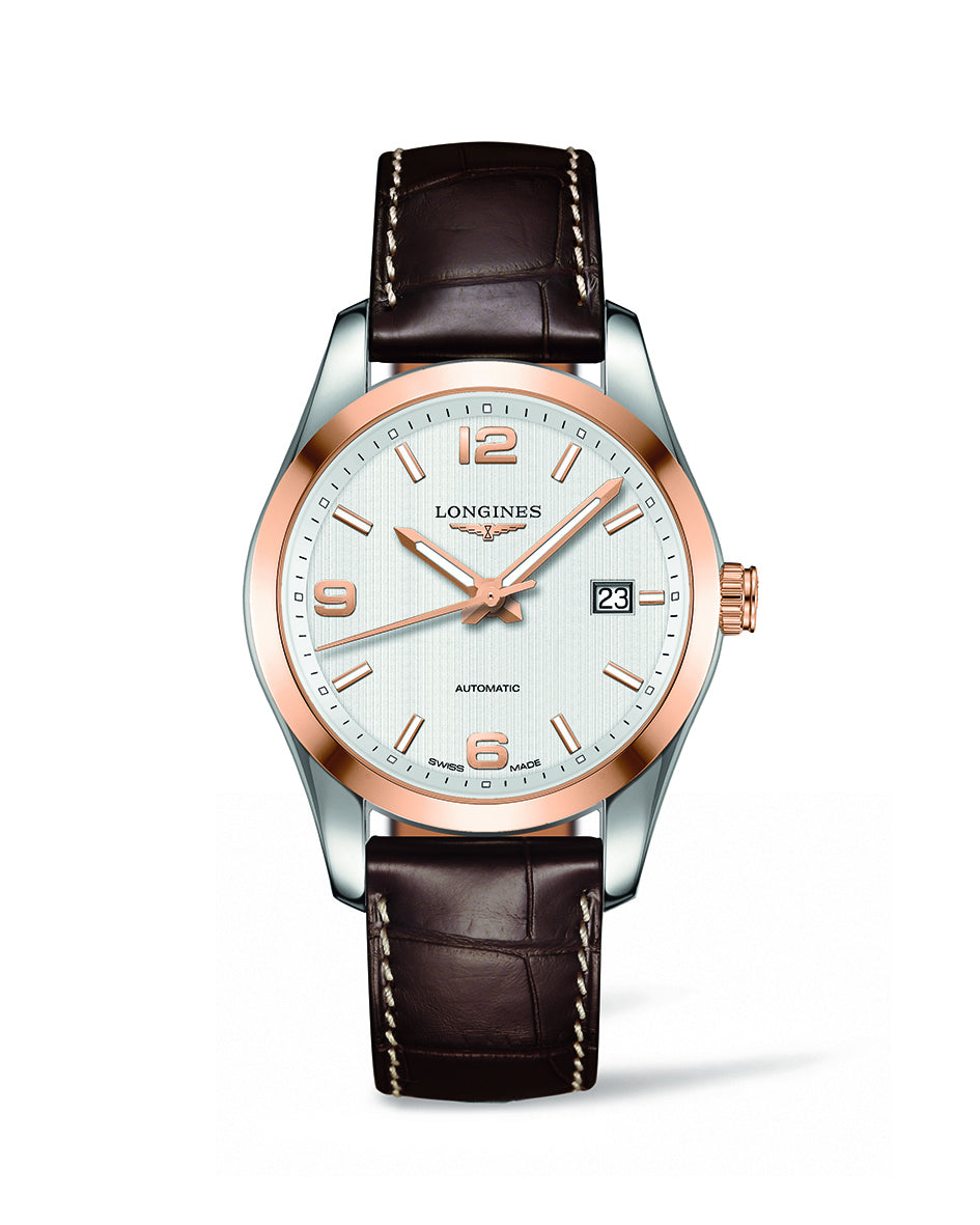 Longines Conquest Classic Silver Dial Two Tone Mens Watch L27855763