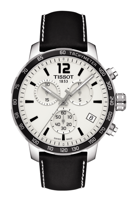 Tissot Quickster Silver Dial Stainless Steel Mens Quartz Chronograph Watch T0954171603700