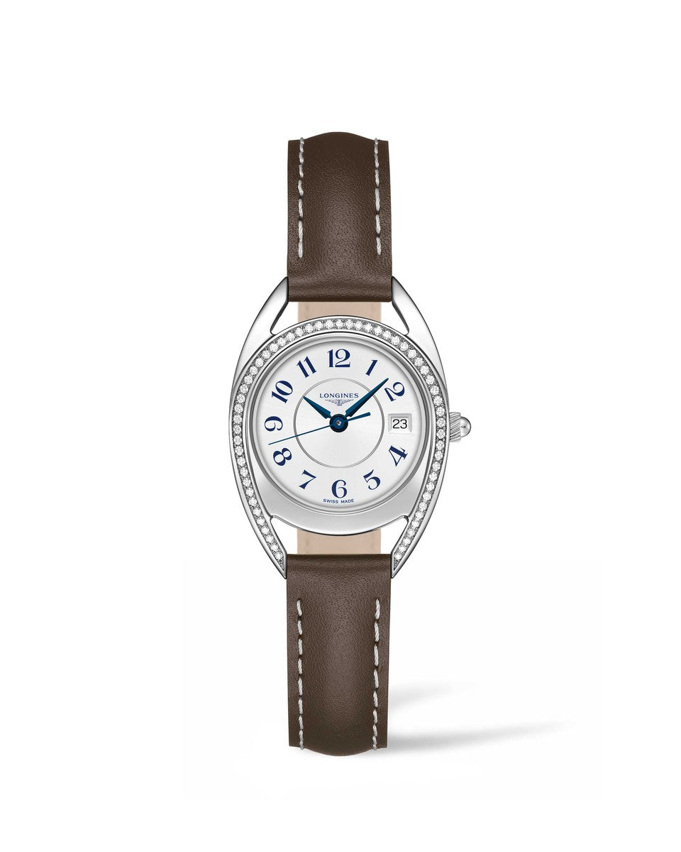 Longines Equestrian Collection Silver Dial Stainless Steel Diamond Set Womens Quartz Watch L61360732