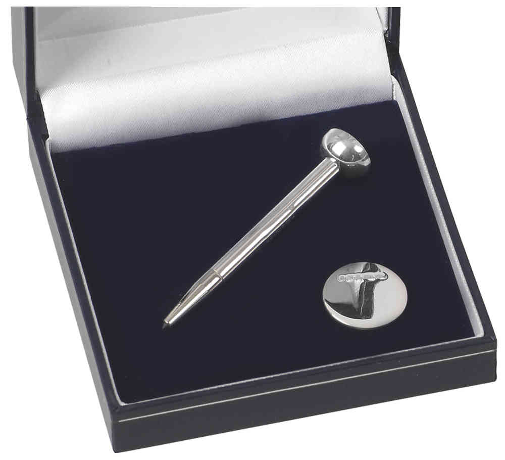 Sterling Silver Golf Pencil & Ball Marker Gift Set SIL.4063