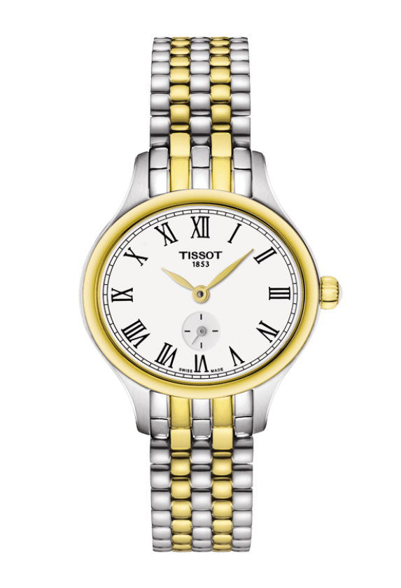 Tissot Bella Ora Piccola White Dial Two Tone Womens Quartz Watch T1031102203300