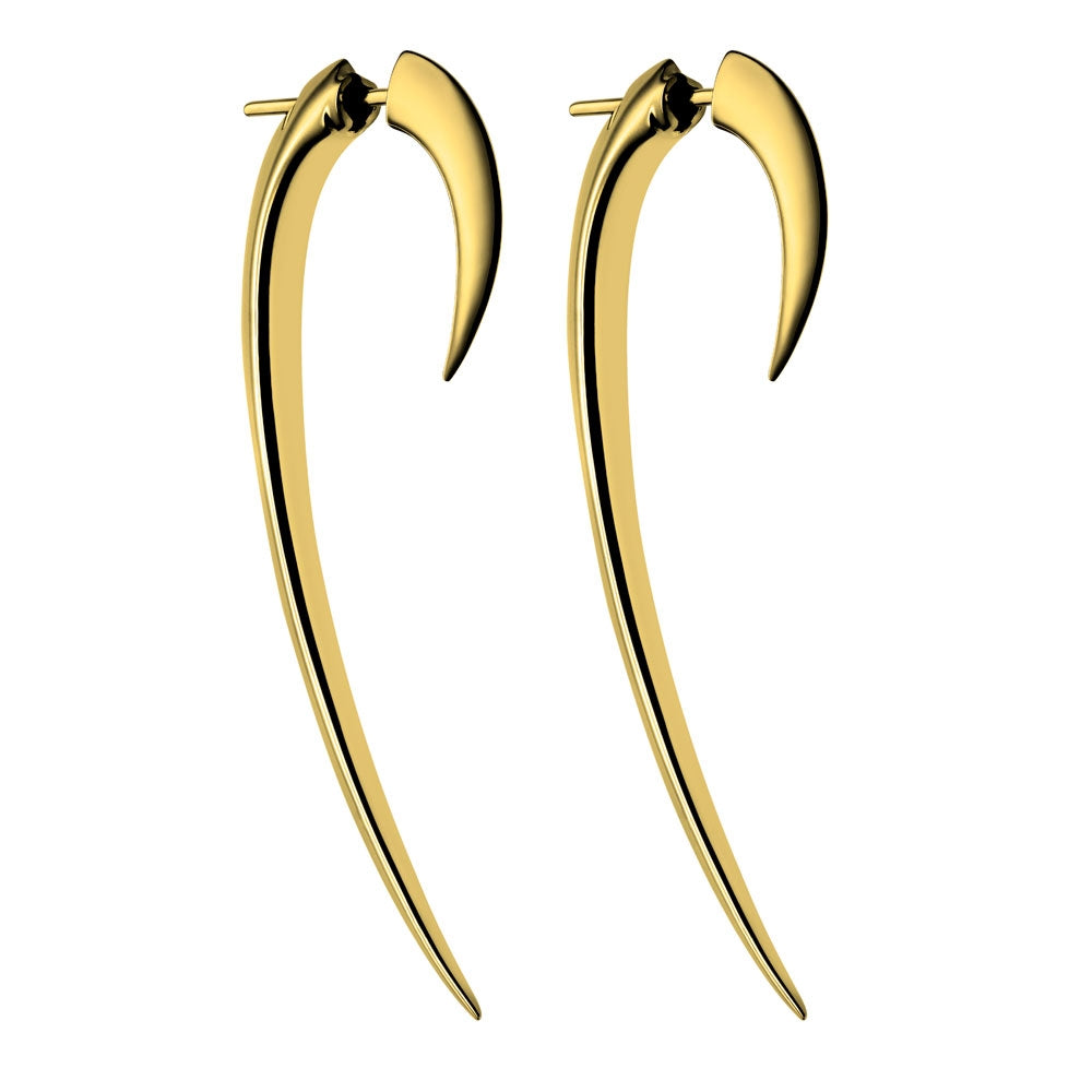 Shaun Leane Vermeil Signature Tusk Hook Earrings (size 2) SLS269