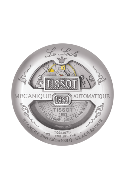 Tissot Le Locle Silver Dial Two Tone Powermatic 80 Mens Watch T0064072203300