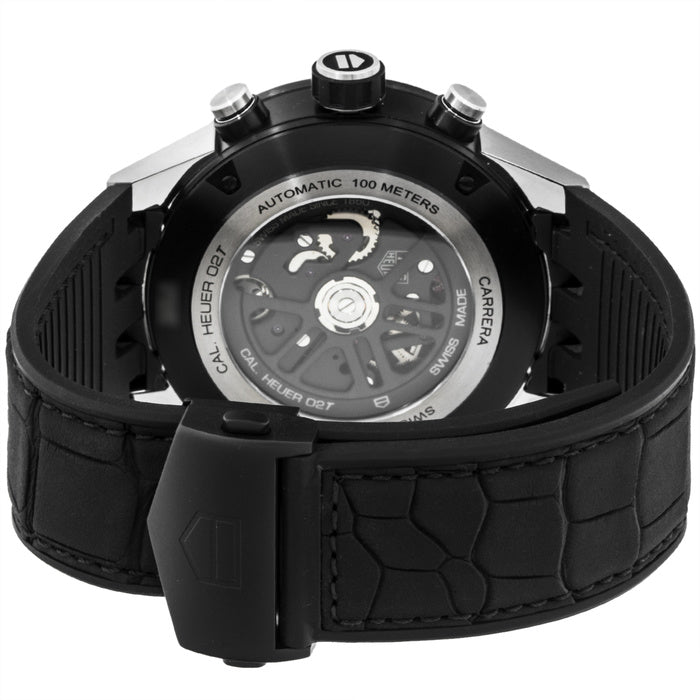 TAG Heuer Carrera Calibre HEUER 02T Automatic Titanium Mens Tourbillon Chronograph Watch CAR5A8Y.FC6377