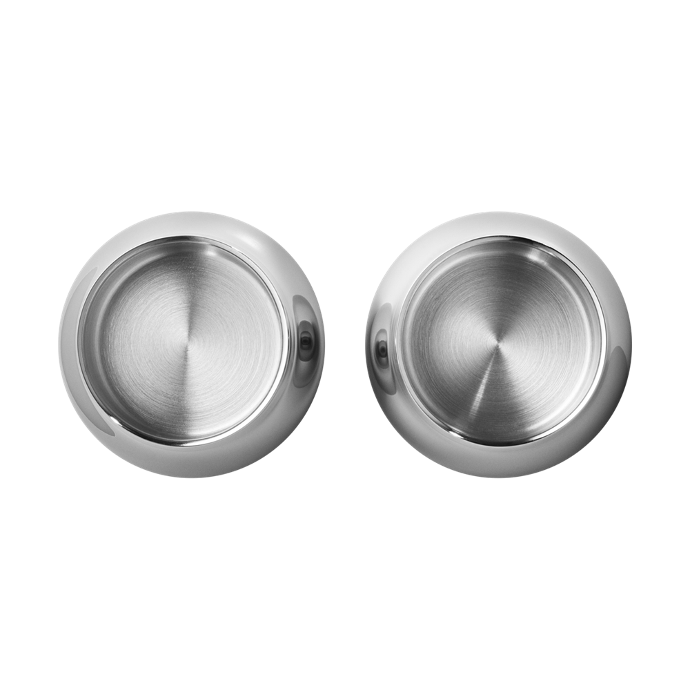Georg Jensen Living Stainless Steel CAFU Tealight Holders (Pair) 3586340