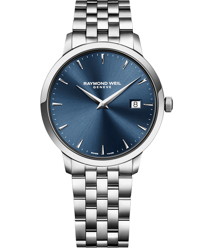 Raymond Weil Toccata Blue Dial Stainless Steel Mens Quartz Watch 39mm 5488-ST-50001