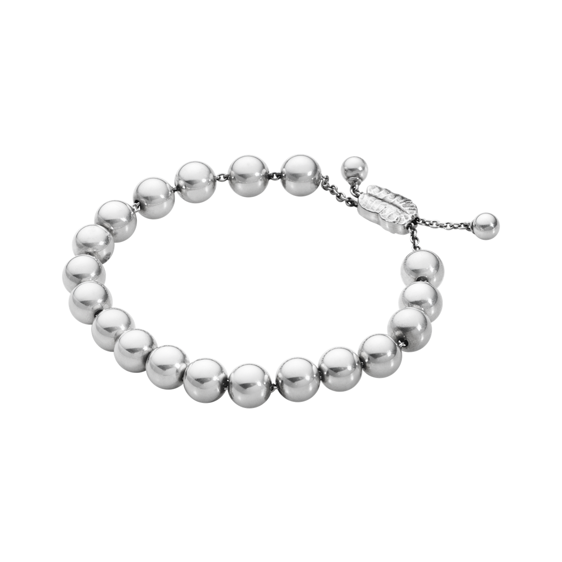 Georg Jensen MOONLIGHT GRAPES Sterling Silver Drawstring Bracelet 3531318