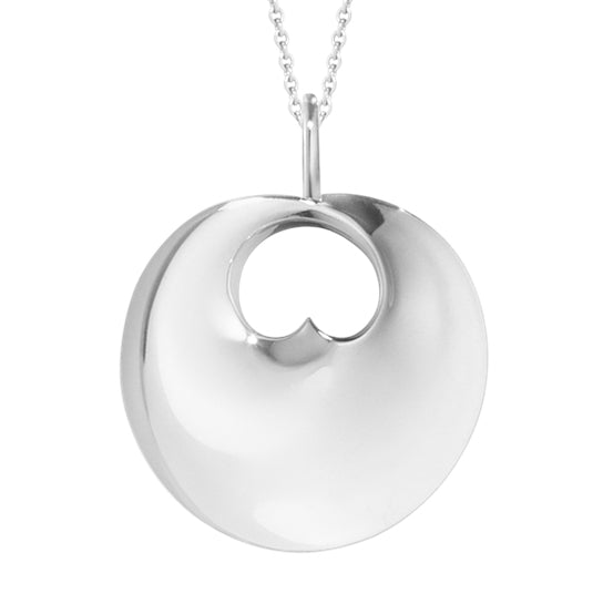Georg Jensen HIDDEN HEART Sterling Silver Pendant Necklace (large) 3536443