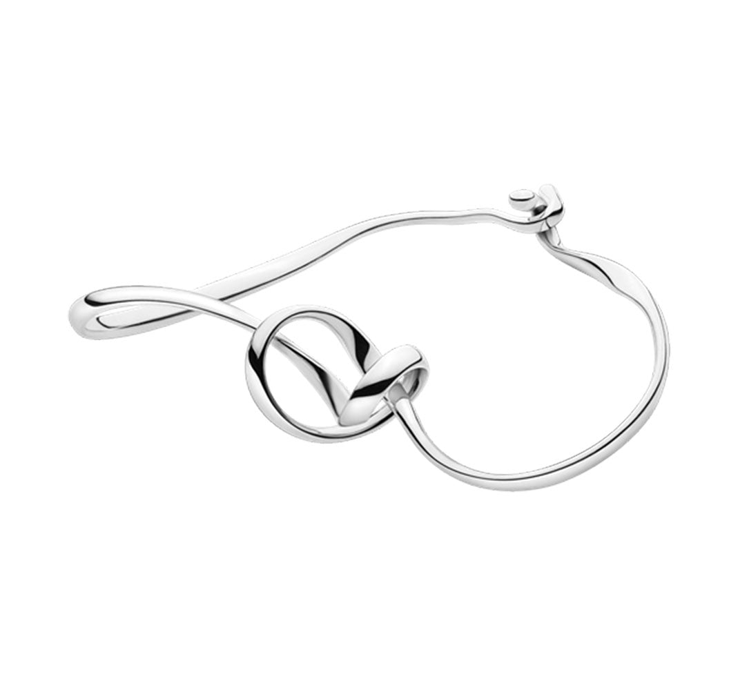 Georg Jensen FORGET-ME-KNOT Sterling Silver Armring Bangle 3531296
