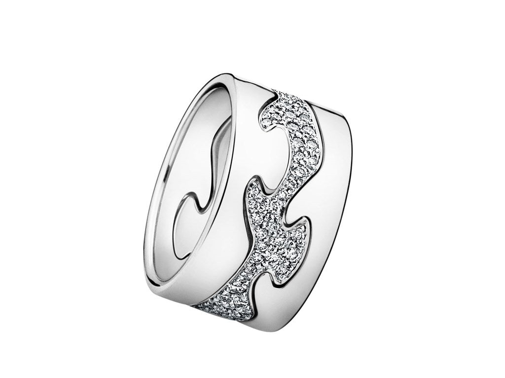 Georg Jensen FUSION 18ct White Gold End Ring 3546000