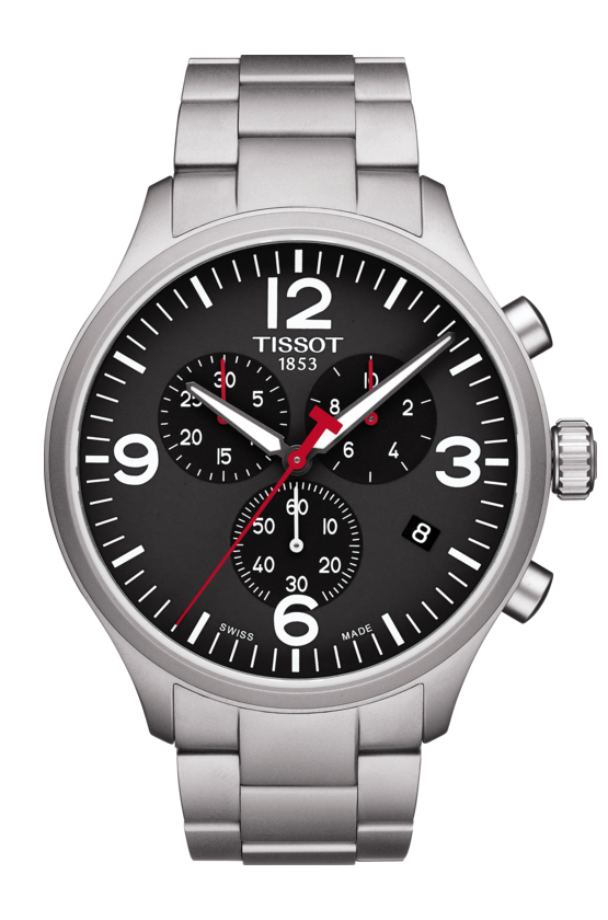 Tissot Chrono XL Stainless Steel Black Dial Mens Quartz Chronograph Watch T1166171105700