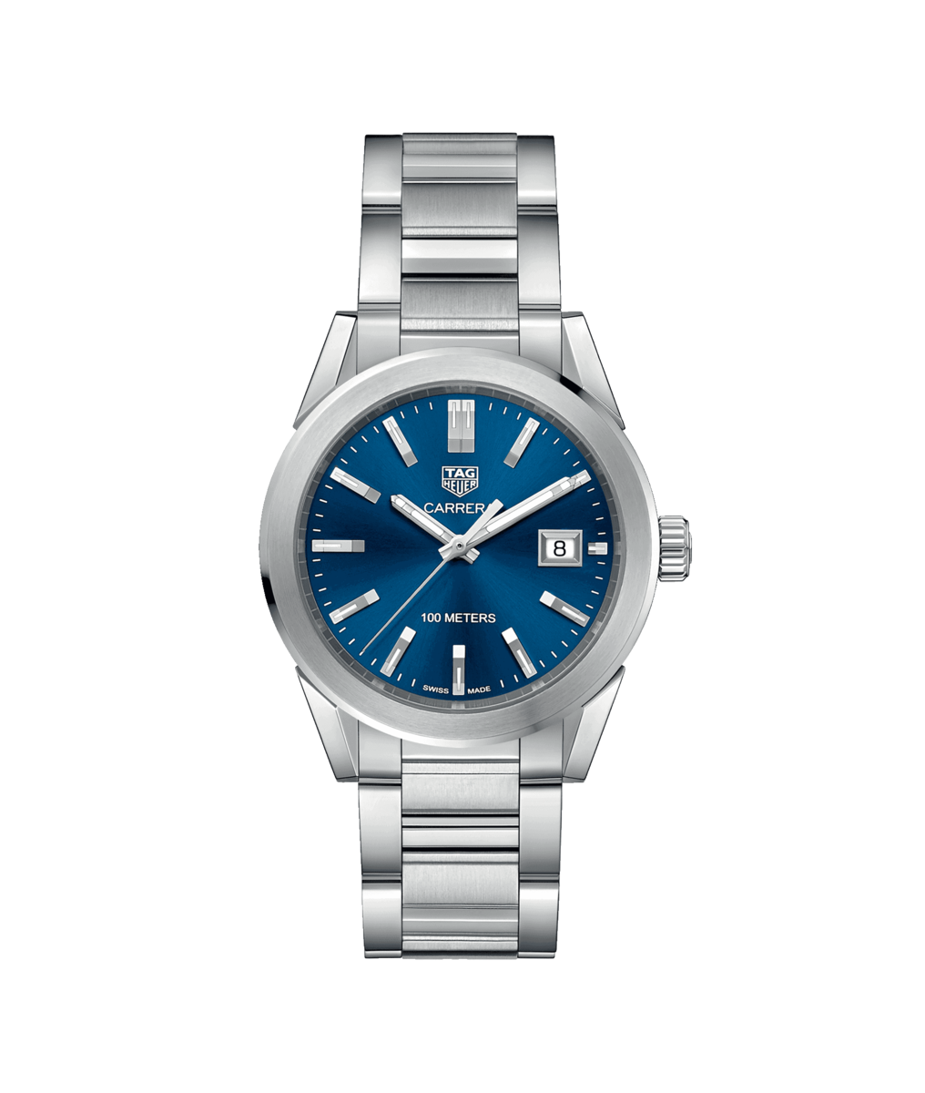 TAG Heuer Carrera Blue Dial Stainless Steel Womens Quartz Watch WBG1310.BA0758