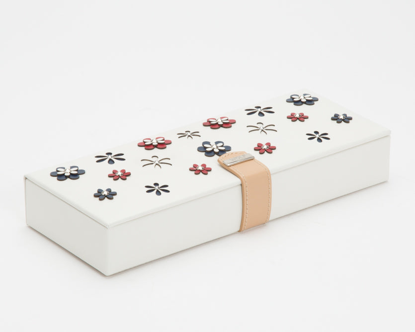 WOLF Blossom White Small Jewellery Safe Deposit Box 467253