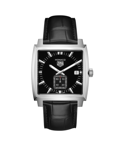 TAG Heuer Monaco Black Dial Stainless Steel Quartz Watch WAW131A.FC6177