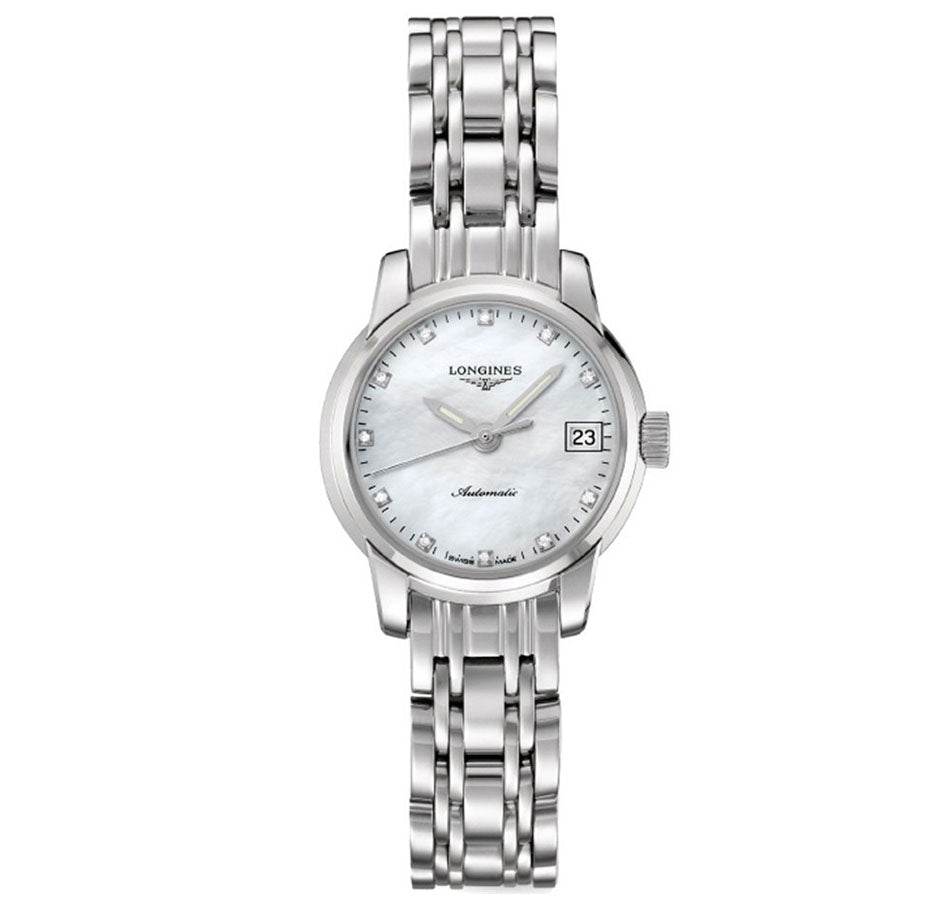 Longines Saint-Imier Collection Mother of Pearl Diamond Dot Dial Stainless Steel Womens Watch L22634876