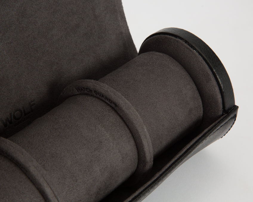 WOLF Blake Black Travel/Storage Watch Roll 305602