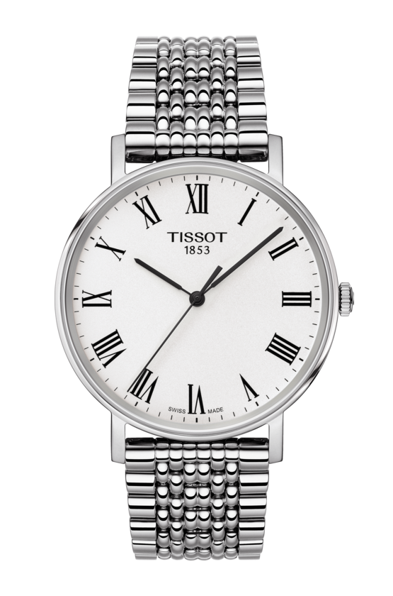 Tissot Everytime Medium Silver Dial Stainless Steel Mens Quartz Watch T1094101103300