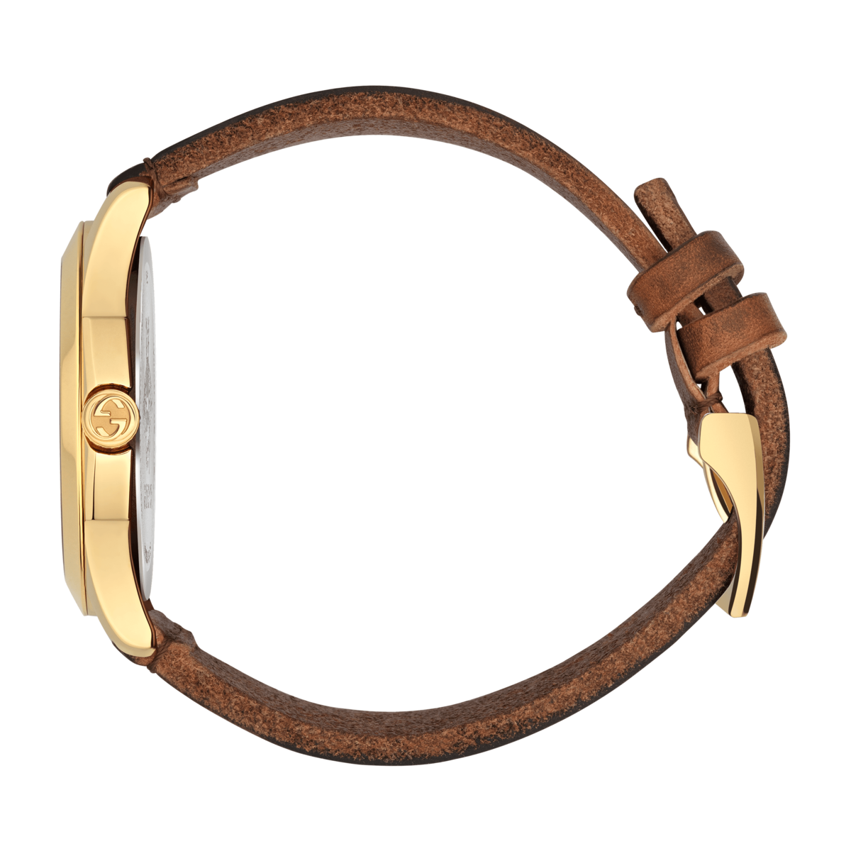 Gucci G-Timeless Bee Fabric Dial PVD Gold Plated Unisex Quartz Watch YA126451