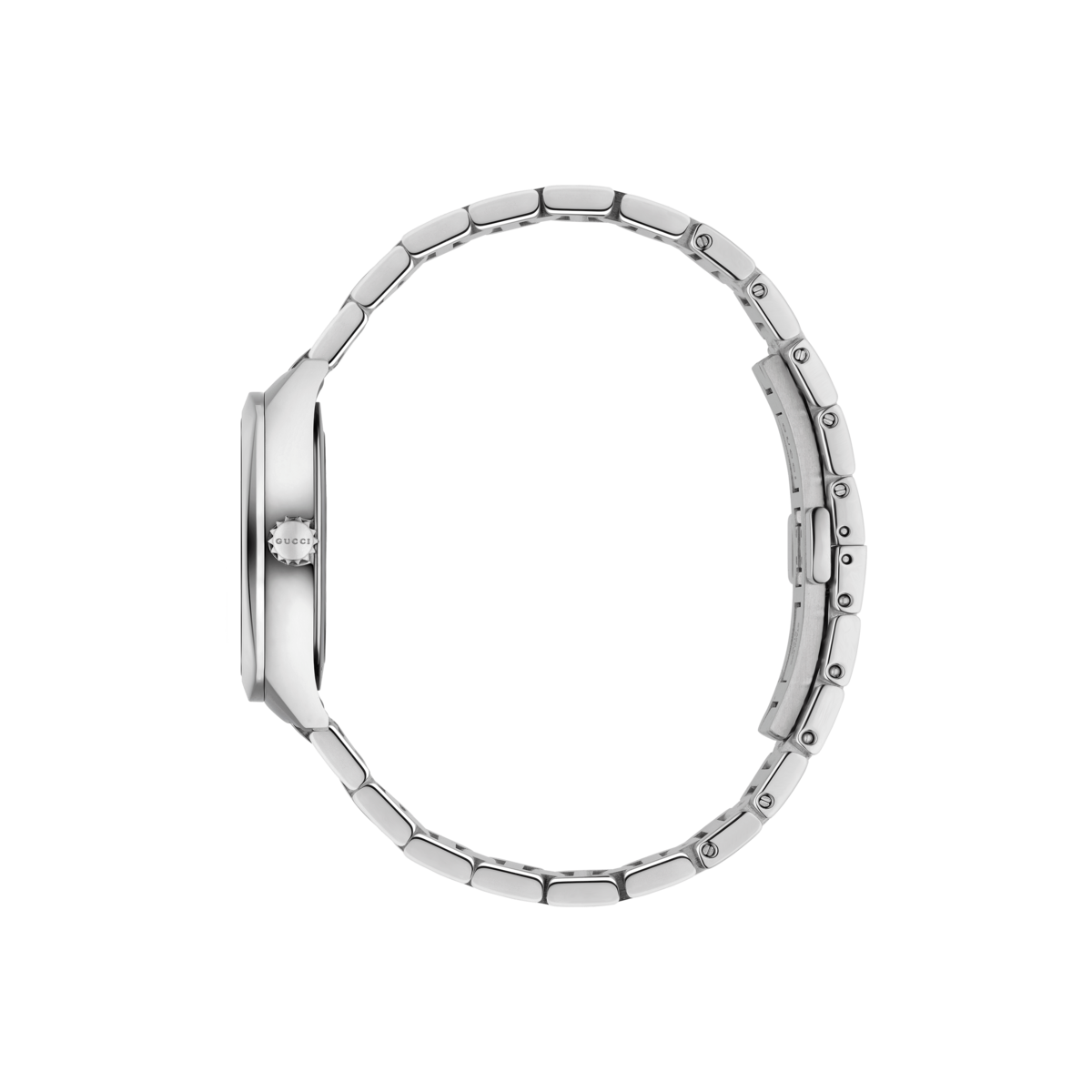 Gucci GG2570 Black Diamond Set Dial Stainless Steel Womens Quartz Watch YA142503