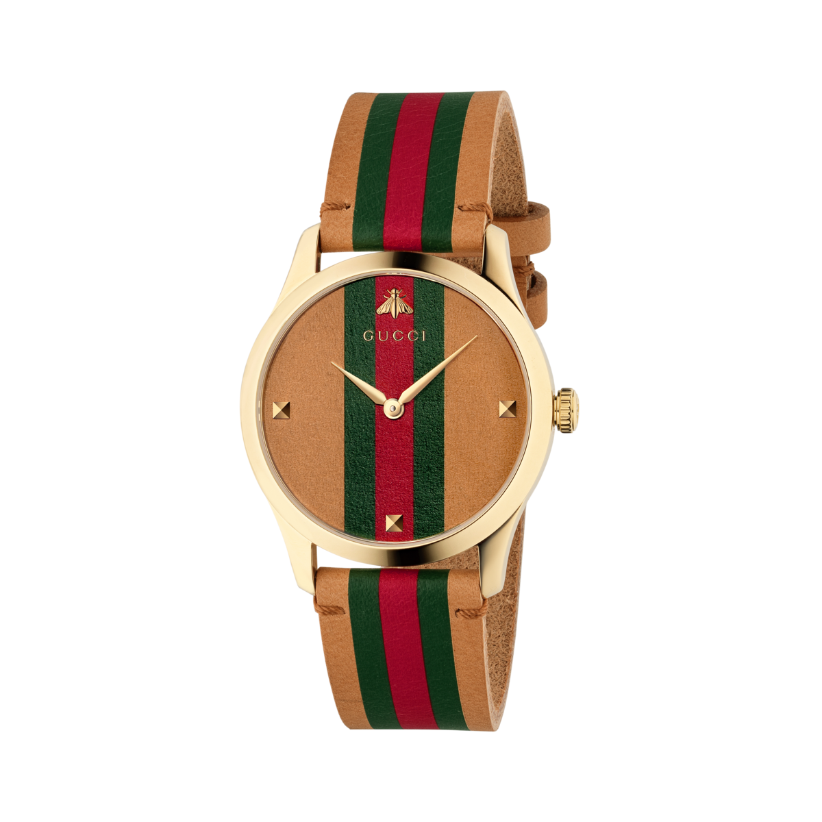 Gucci G-Timeless Le Marché des Merveilles Multi-Colour Dial PVD Gold Plated Unisex Quartz Watch YA1264077