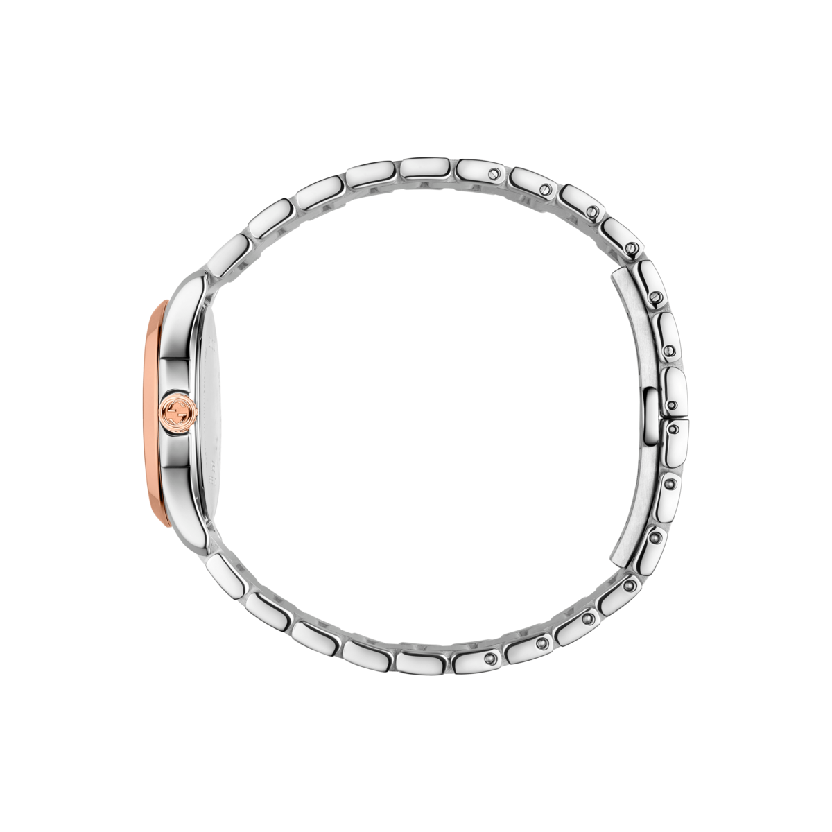 Gucci G-Timeless Silver Dial Two Tone Womens Quartz Watch YA126564