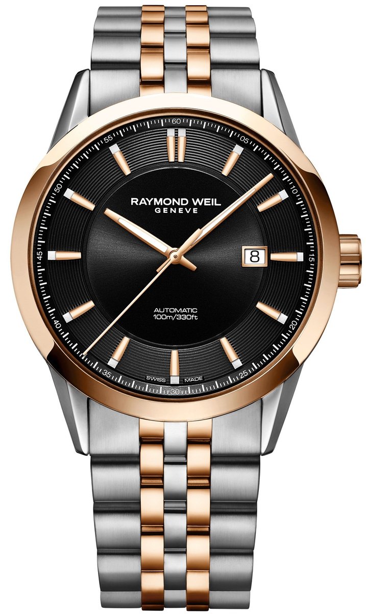 Raymond Weil Freelancer Black Dial Two Tone Mens Watch 2731-SP5-20001