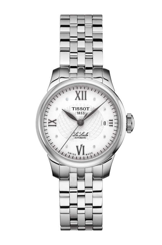 Tissot Le Locle Silver Diamond Set Dial Stainless Steel Womens Watch T41118316