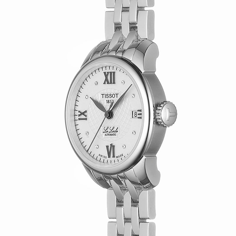 Tissot Le Locle Silver Diamond Set Dial Stainless Steel Womens Watch T41118316