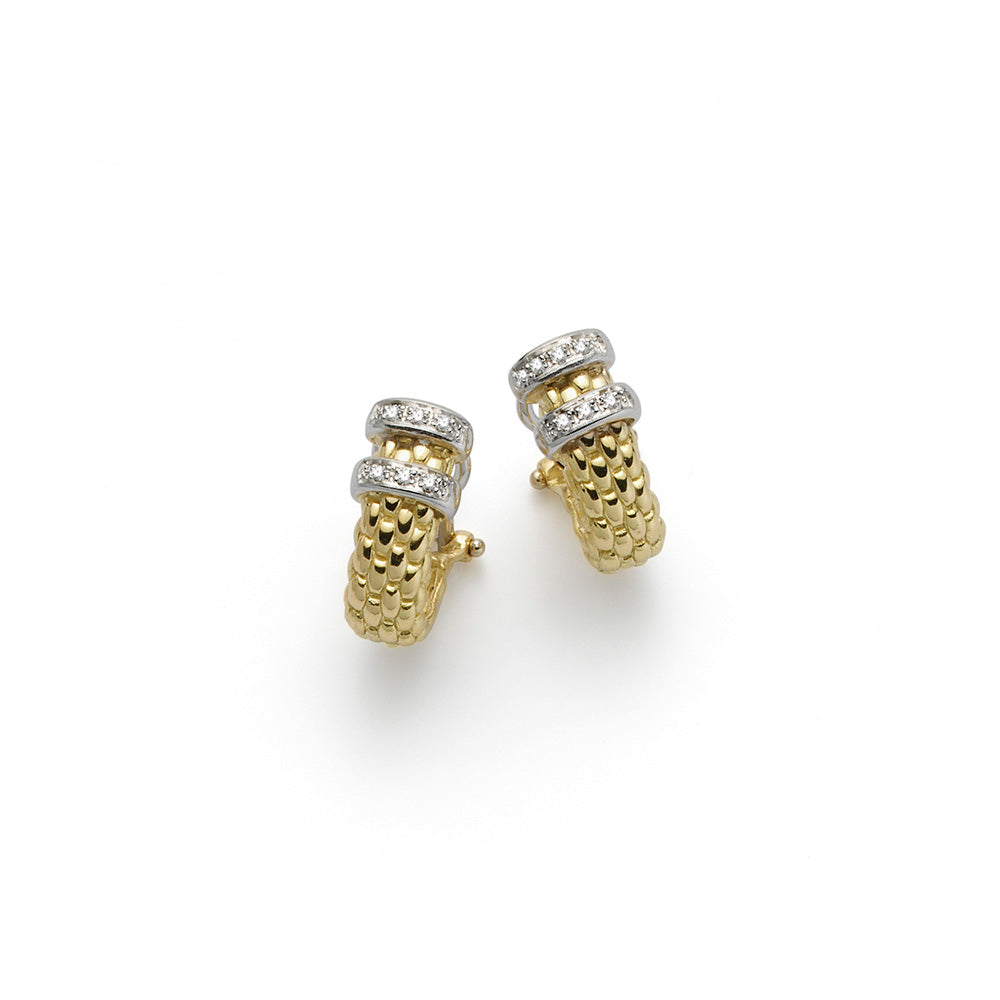 FOPE Maori 18ct Gold & Diamond Earrings