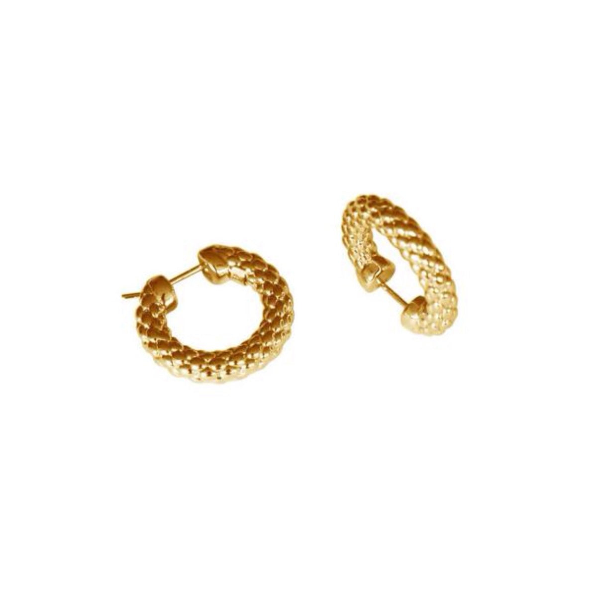 FOPE Luci 18ct Gold Hoop Earrings