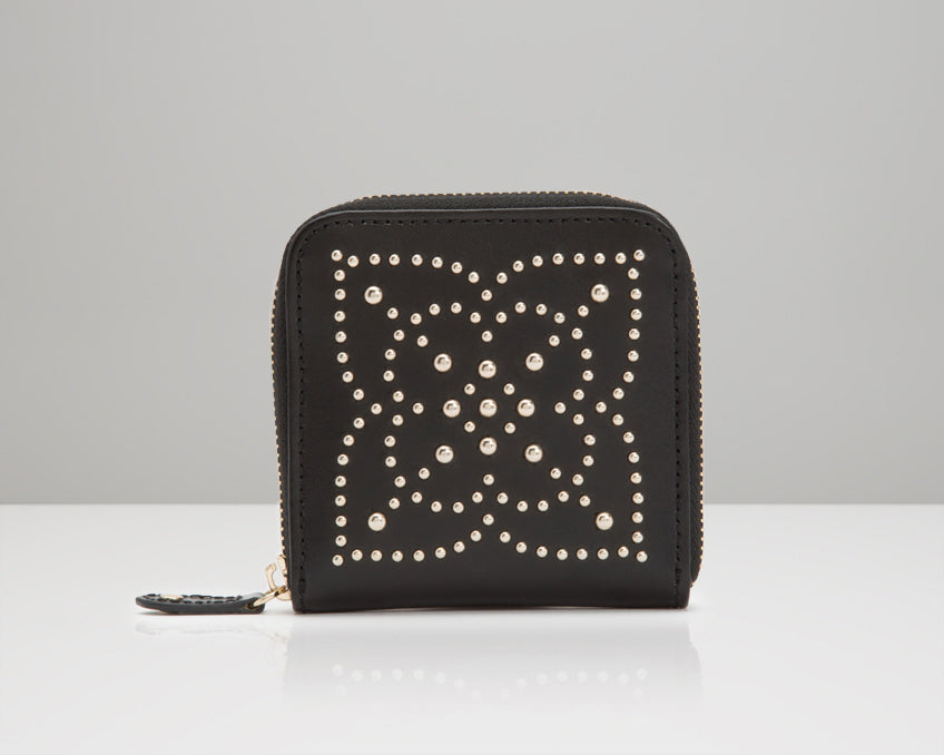 WOLF Marrakesh Black Travel Zip Jewellery Case 308502