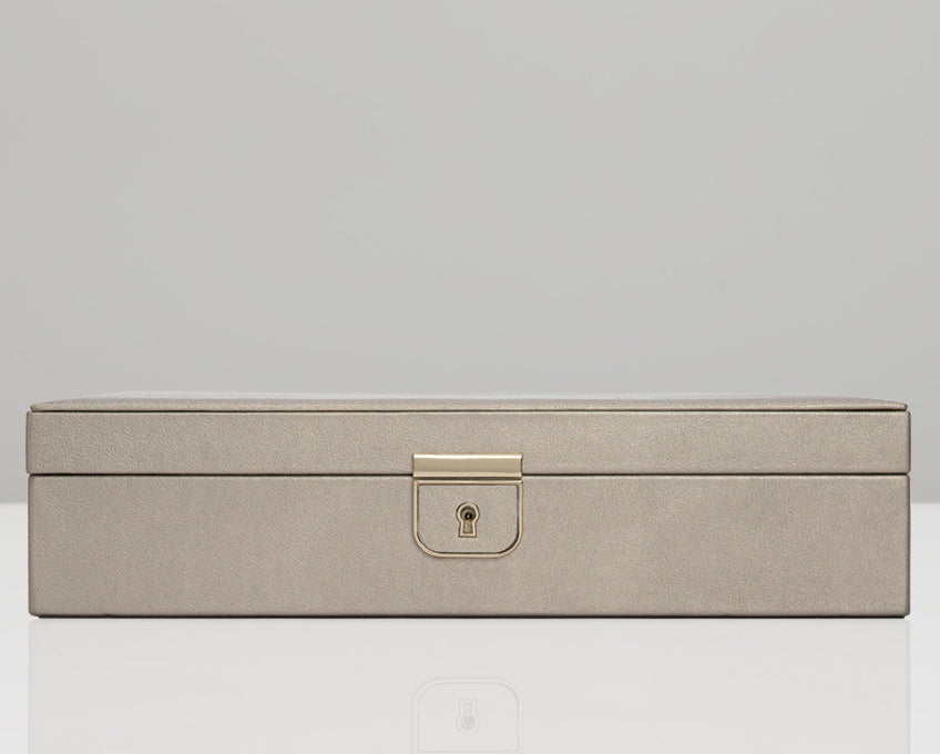 WOLF Palermo Pewter Medium Flat Jewellery Box 213278