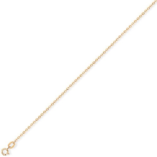 9ct Gold Oval Shape Locket Pendant Necklace