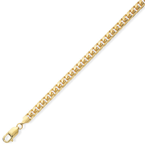 9ct Gold Bombe Curb Link Bracelet