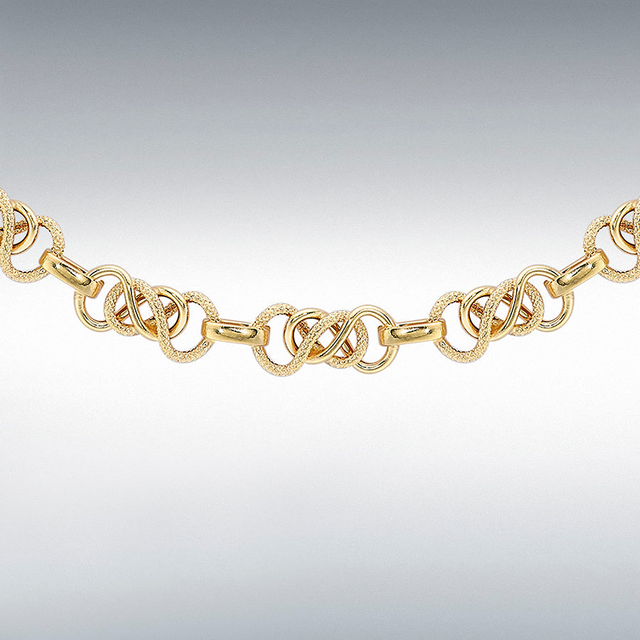 9ct Yellow Gold Celtic Link Chain 20" Necklace