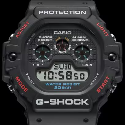 G-SHOCK 5900 Series Black Resin Watch DW-5900U-1ER