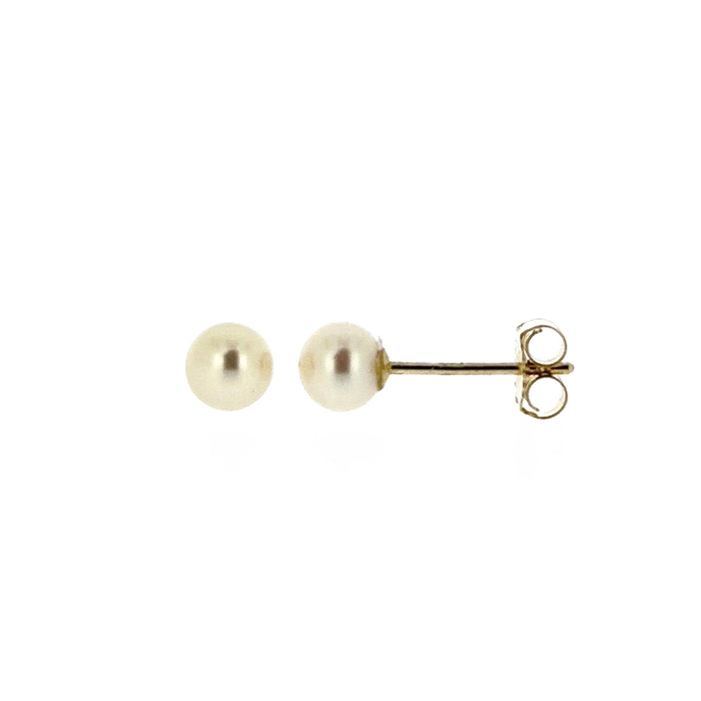 9ct Gold 4.5-5.5mm Cultured Freshwater Pearl Stud Earrings