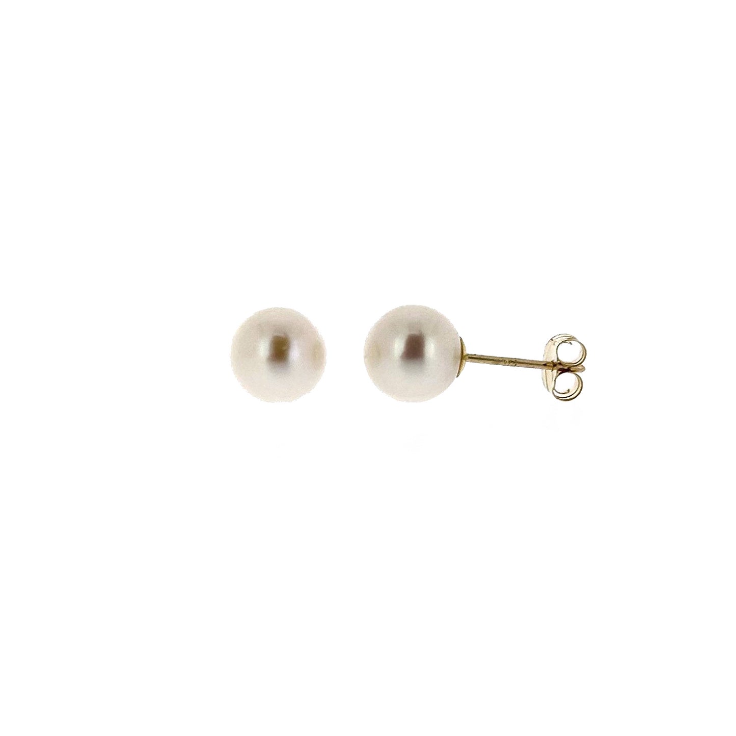 9ct Gold 5.5-6mm Cultured Freshwater Pearl Stud Earrings