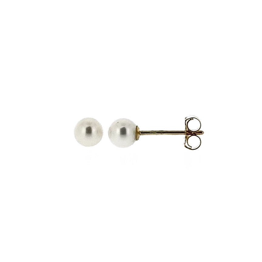 9ct Gold 4-4.5mm Cultured Freshwater Pearl Stud Earrings