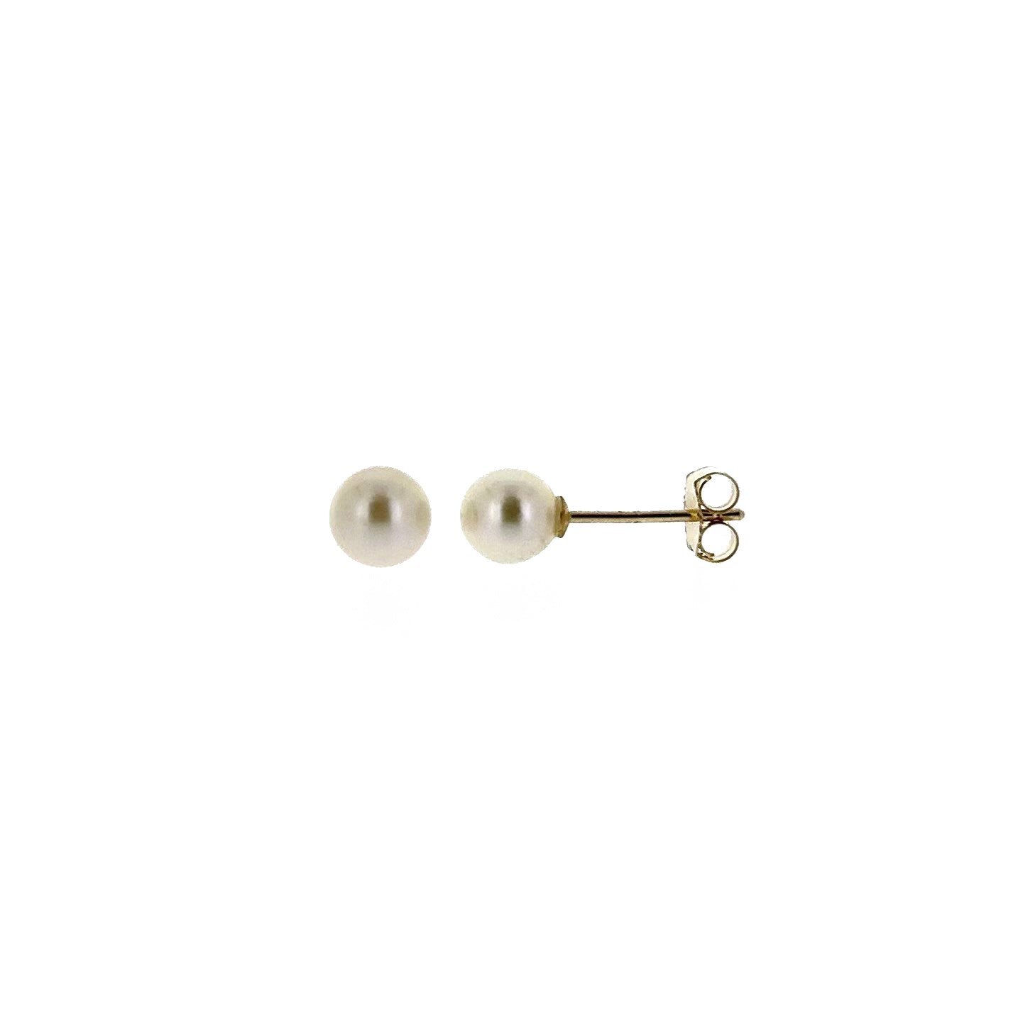 9ct Gold 5-5.5mm Cultured Japanese Akoya Pearl Stud Earrings