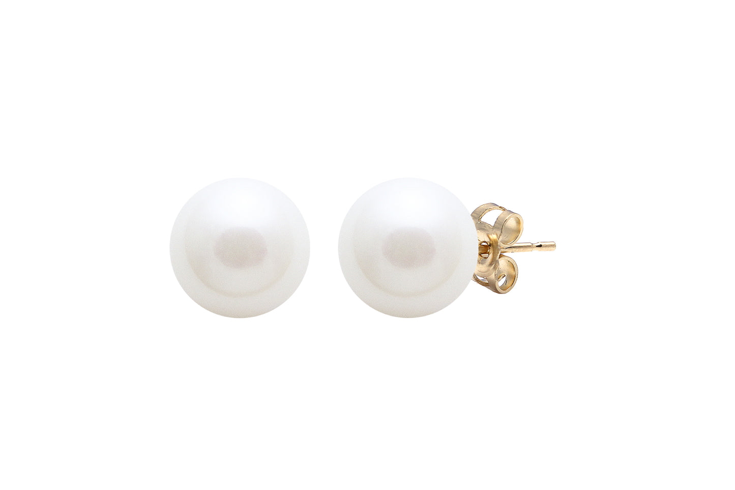 9ct Gold 8-8.5mm Cultured Freshwater Pearl Stud Earrings