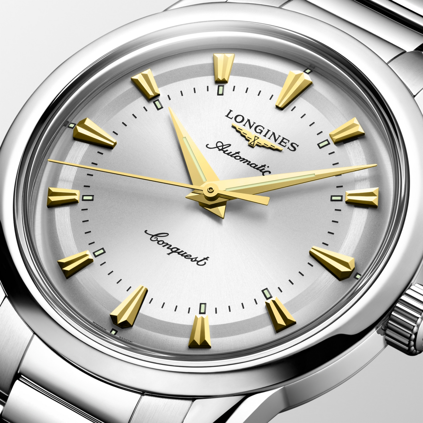 Longines Conquest Heritage Silver Dial Stainless Steel Mens Watch L16494726