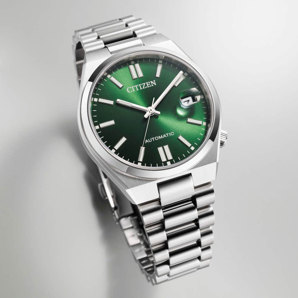 Citizen Tsuyosa 37mm Automatic Green Dial Stainless Steel Watch NJ0200-50X