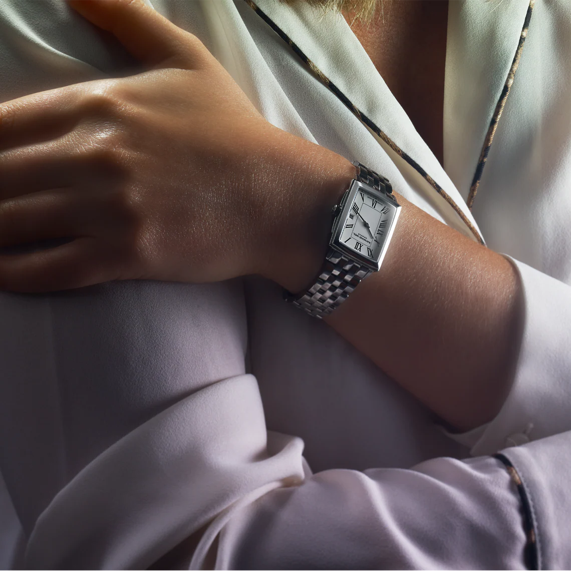 Raymond Weil Toccata White Dial Rectangular Stainless Steel Womens Quartz Watch 5925-ST-00300