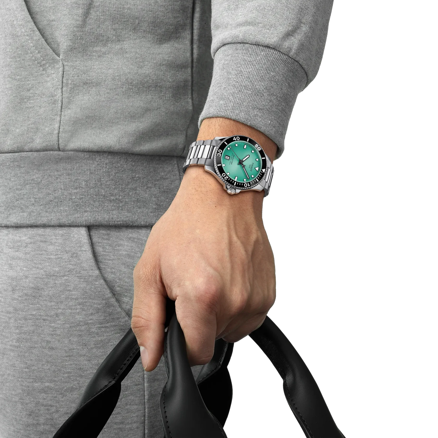 Tissot Seastar 1000 Turquoise Dial Stainless Steel Unisex Quartz Watch T1204101109100